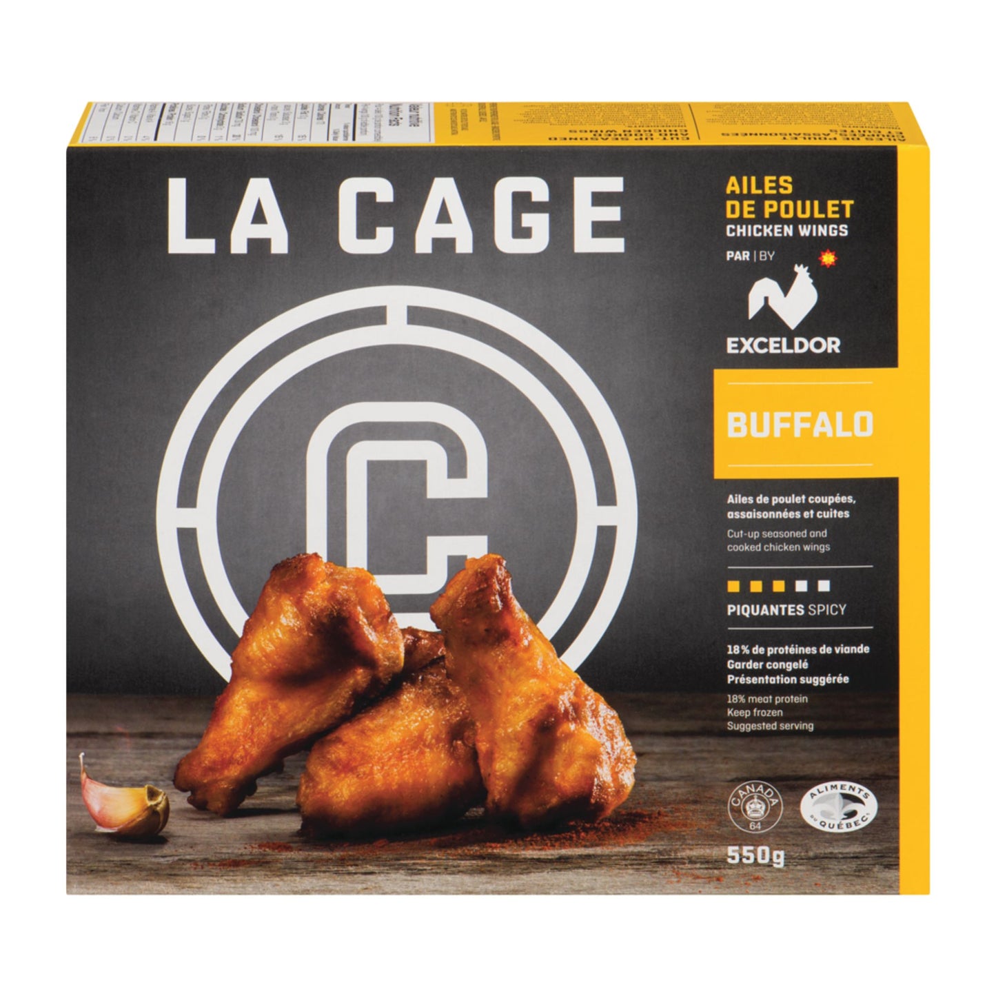 Ailes de poulet - Buffalo La Cage - Classe B
