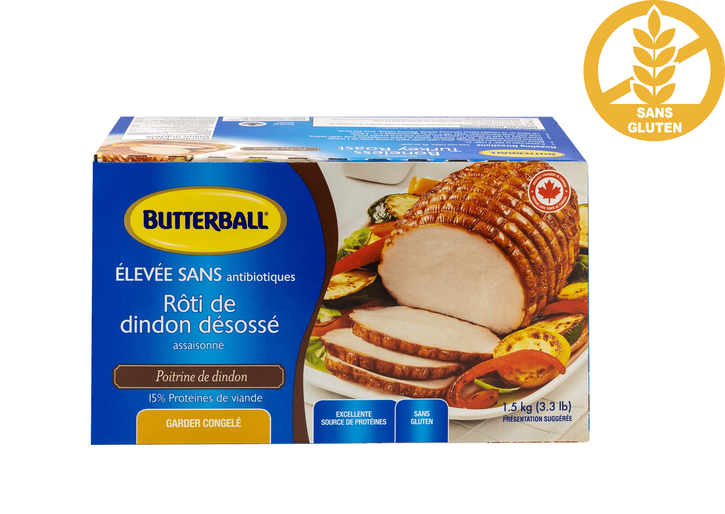 Roti de dindon désossée - sans gluten