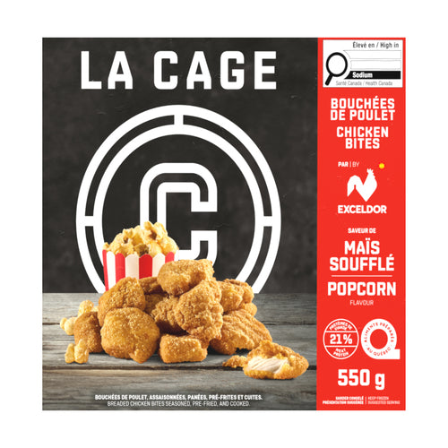 Bouchées de poulet assaisonnées maïs soufflé - La Cage