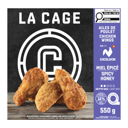 Ailes assaisonnées Miel épicés - La Cage