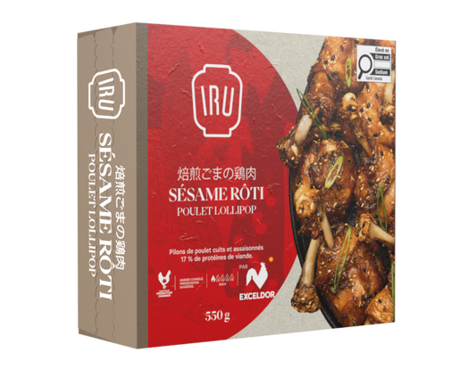 Pilons poulet lollipop assaisonnés sésame rôti cuits – Congelés