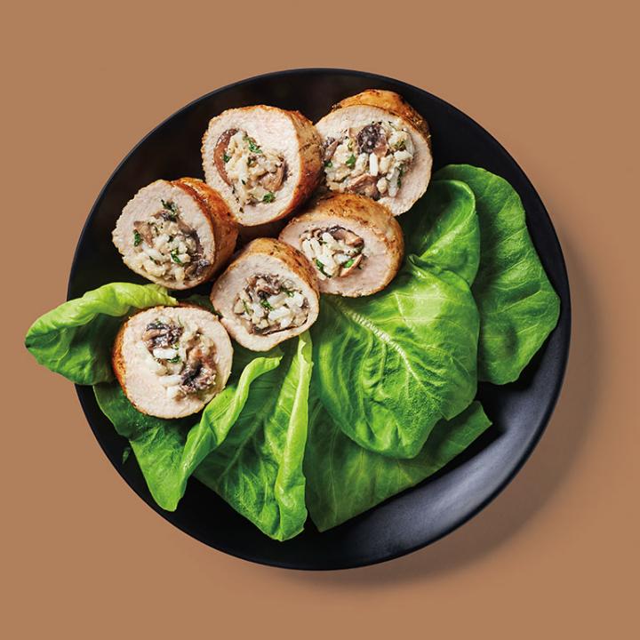 Poitrine de poulet farci risotto champignons (congelé)