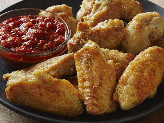 Ailes de poulet assaisonnées, nature Halal