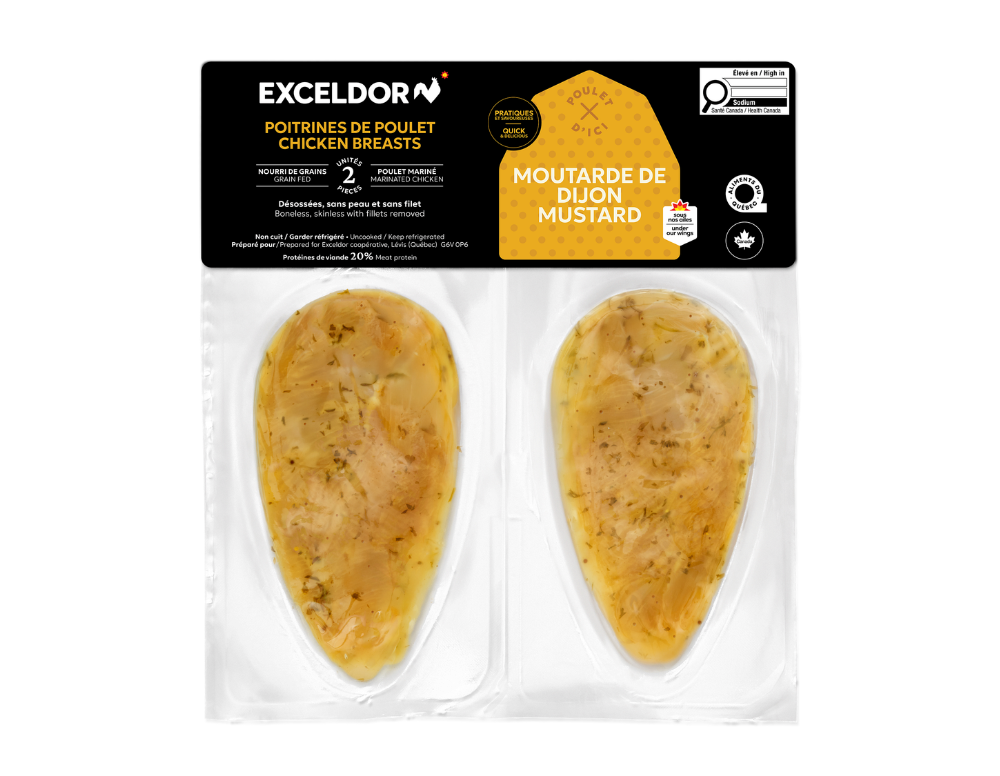Poitrines de poulet moutarde de dijon
