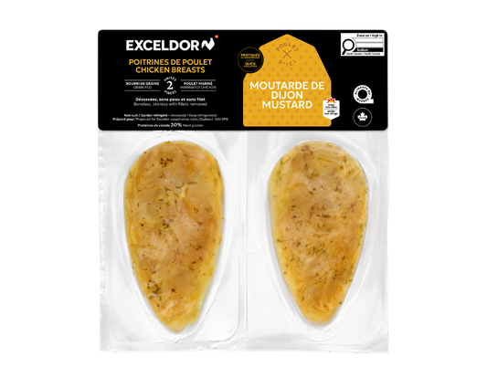 Poitrines de poulet moutarde de dijon