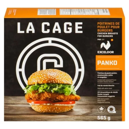 Poitrines de poulet assaisonnées, panées panko - La Cage