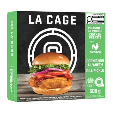 Poitrines de poulet Cornichons Aneth - La Cage